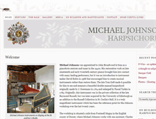 Tablet Screenshot of michaeljohnsonharpsichords.com